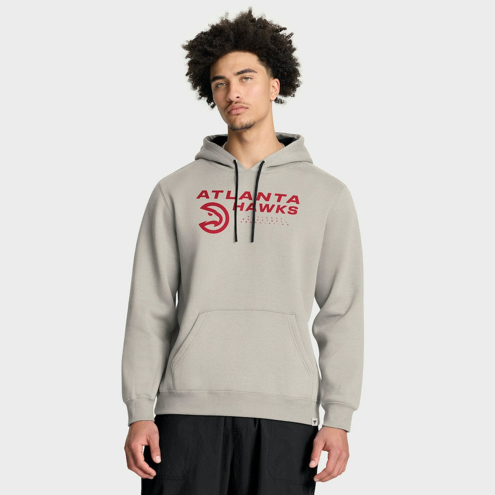 Fanatics - Atlanta Hawks Crossover Collection Blocked Shot Premium Pullover Hoodie - Off White