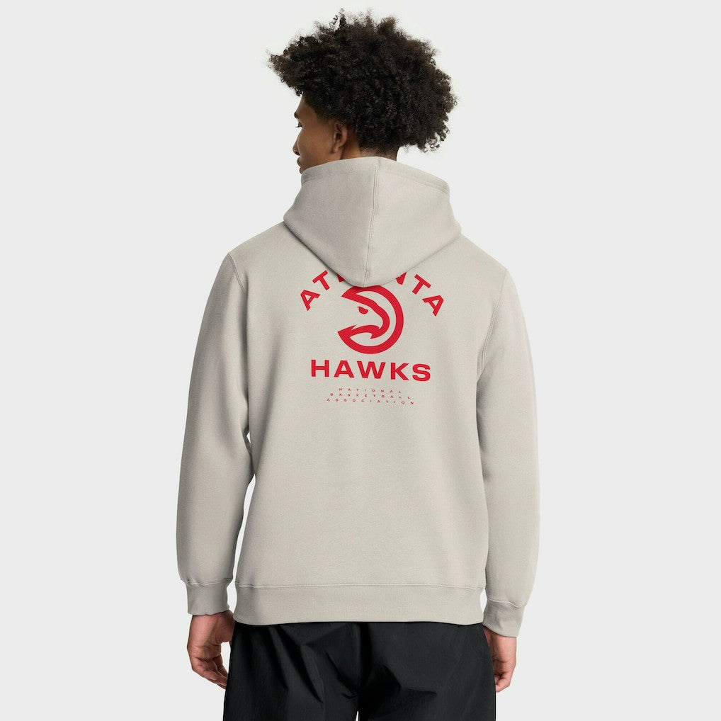 Fanatics - Atlanta Hawks Crossover Collection Blocked Shot Premium Pullover Hoodie - Off White