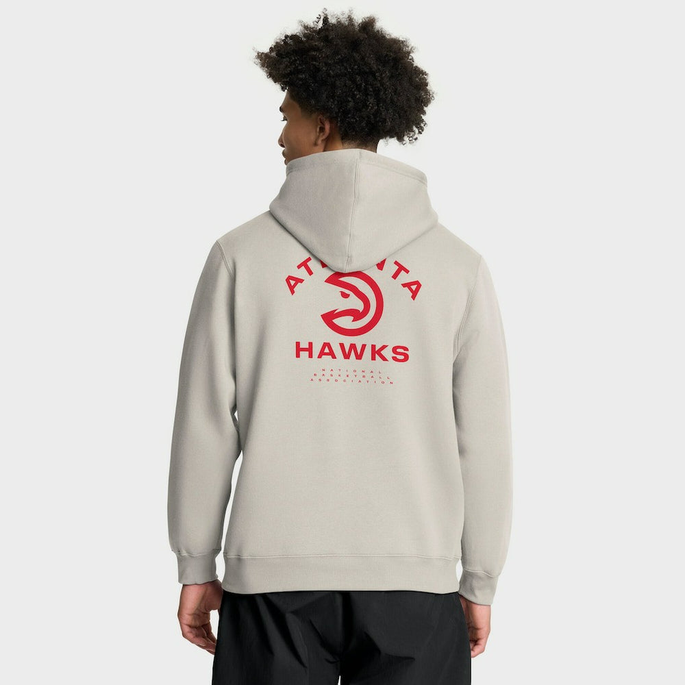 Fanatics - Atlanta Hawks Crossover Collection Blocked Shot Premium Pullover Hoodie - Off White