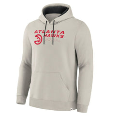 Fanatics - Atlanta Hawks Crossover Collection Blocked Shot Premium Pullover Hoodie - Off White