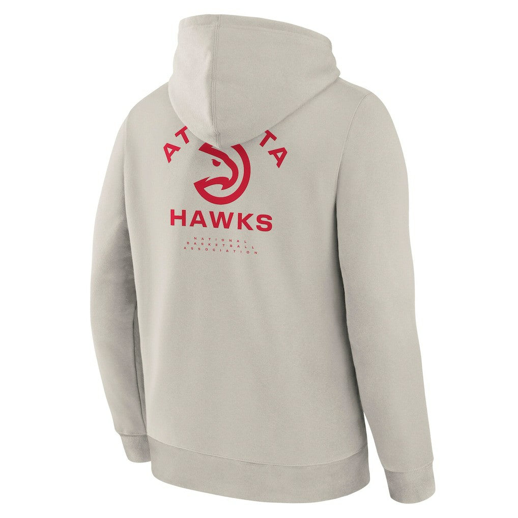 Fanatics - Atlanta Hawks Crossover Collection Blocked Shot Premium Pullover Hoodie - Off White