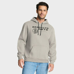 Fanatics - Brooklyn Nets Crossover Collection Blocked Shot Premium Pullover Hoodie - Off White