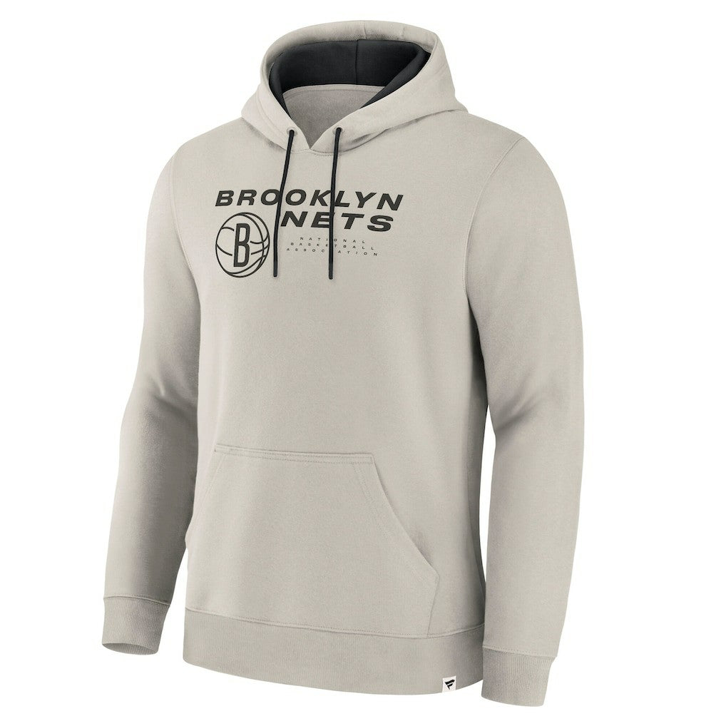 Fanatics - Brooklyn Nets Crossover Collection Blocked Shot Premium Pullover Hoodie - Off White