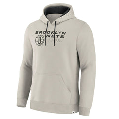 Fanatics - Brooklyn Nets Crossover Collection Blocked Shot Premium Pullover Hoodie - Off White