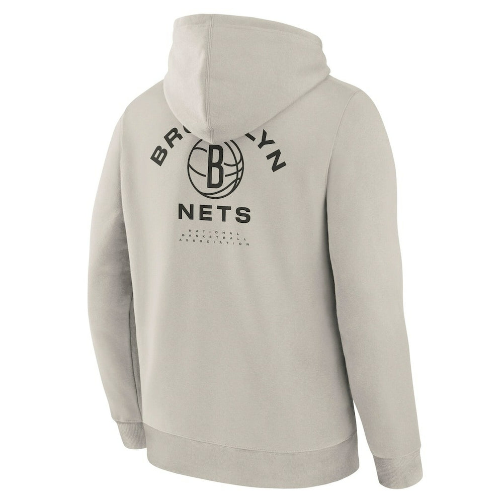 Fanatics - Brooklyn Nets Crossover Collection Blocked Shot Premium Pullover Hoodie - Off White