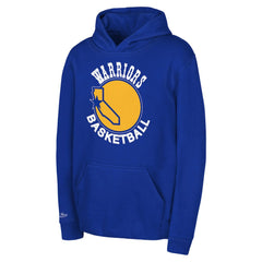 Mitchell & Ness - Golden State Warriors Preschool Retro Logo Pullover Hoodie - Royal