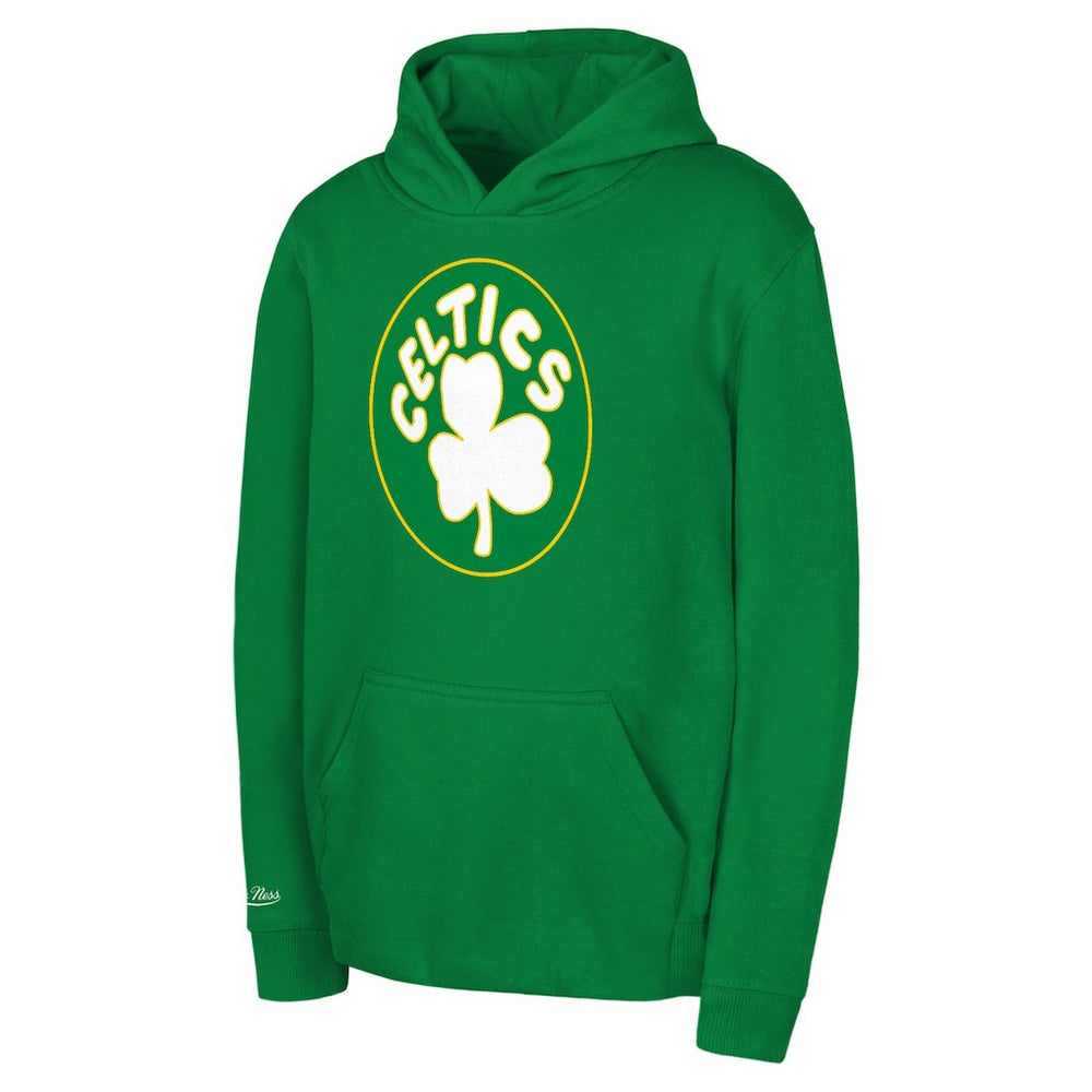Mitchell & Ness - Boston Celtics Preschool Retro Logo Pullover Hoodie - Kelly Green