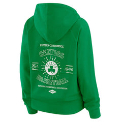 NBA - Boston Celtics WEAR by Erin Andrews Women's Vintage Full-Zip Raglan Hoodie - Green