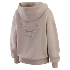 NBA - Chicago Bulls WEAR by Erin Andrews Women's Washed Pullover Crewdie - Tan