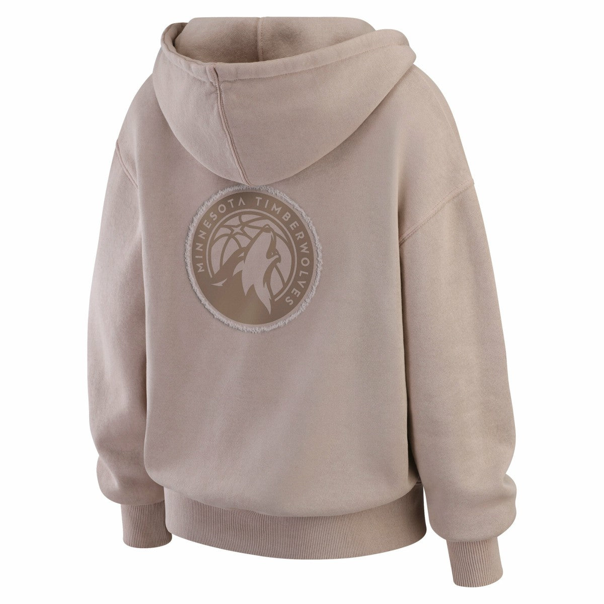 NBA - Minnesota Timberwolves WEAR by Erin Andrews Women's Washed Pullover Crewdie - Tan