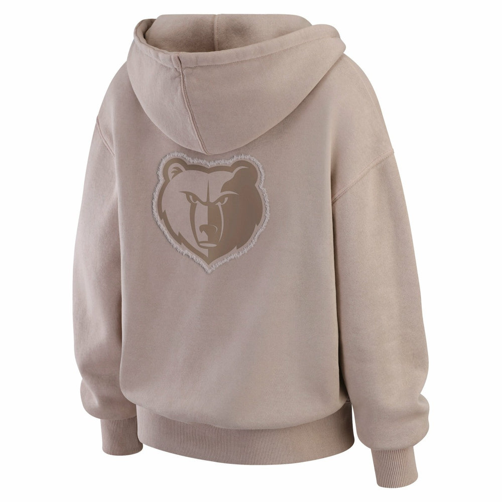 NBA - Memphis Grizzlies WEAR by Erin Andrews Women's Washed Pullover Crewdie - Tan