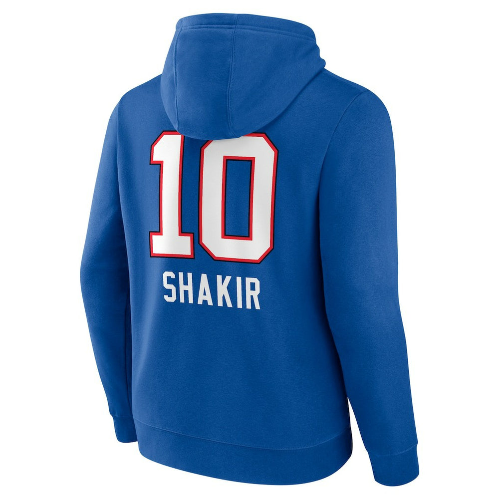 Khalil Shakir Buffalo Bills Team Wordmark Name & Number Pullover Hoodie Royal - NFL