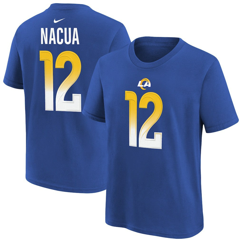 Puka Nacua Los Angeles Rams Youth Player Name & Number T-Shirt Royal - Nike