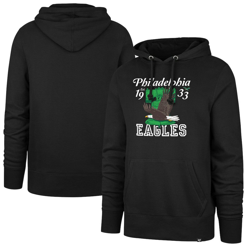 Philadelphia Eagles '47 Regional Headline Pullover Hoodie Black - 47 brand