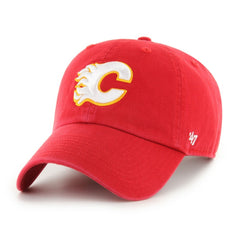 Calgary Flames - '47 Core Logo Clean Up Adjustable Hat Red