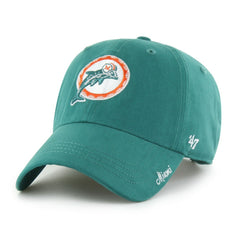 Miami Dolphins '47 Women's Miata Clean Up Adjustable Hat Aqua - 47 brand