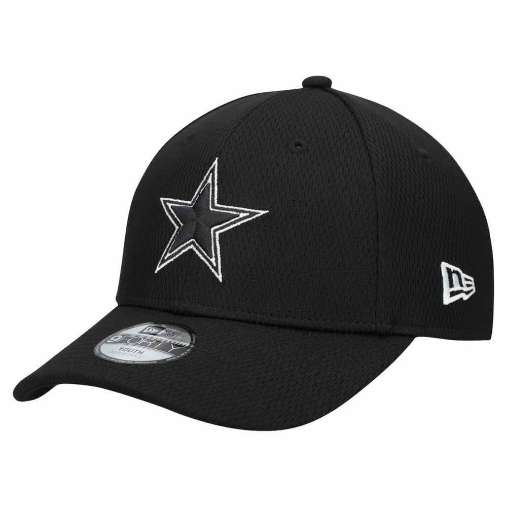 Dallas Cowboys New Era Youth B-Dub 9FORTY Adjustable Hat Black - NFL