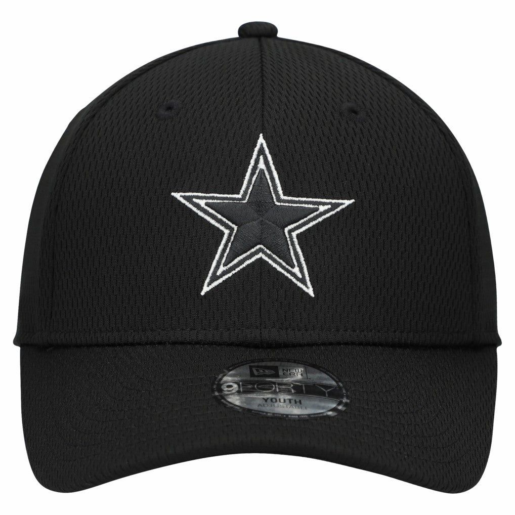 Dallas Cowboys New Era Youth B-Dub 9FORTY Adjustable Hat Black - NFL