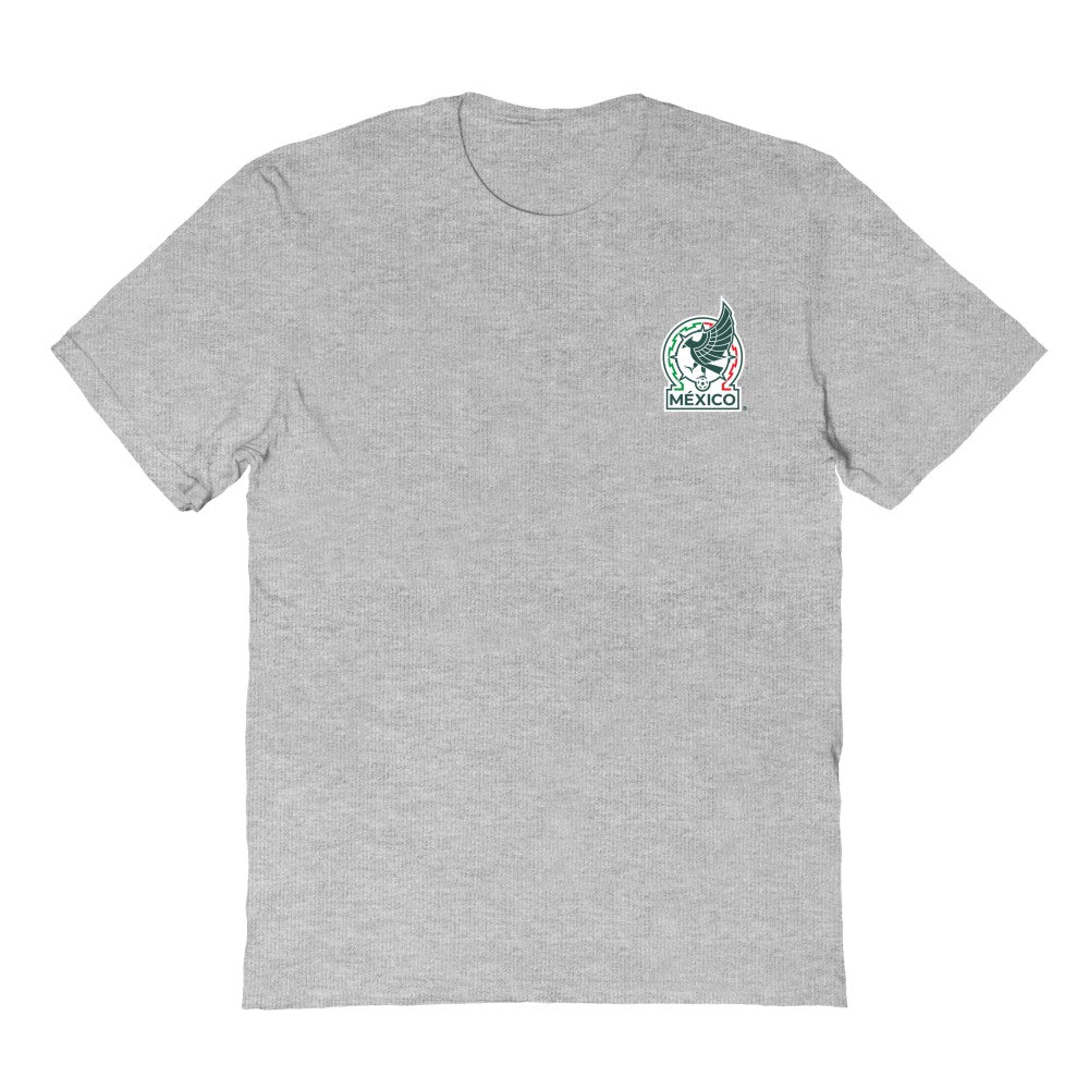 Mexico National Team Vive La Fete Women's Impressions Artwork T-Shirts - Heather Gray