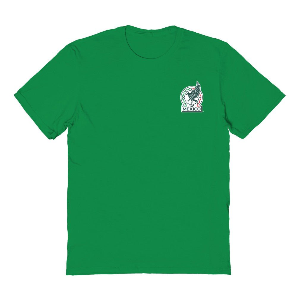 Mexico National Team Vive La Fete Women's Impressions Artwork T-Shirts - Green