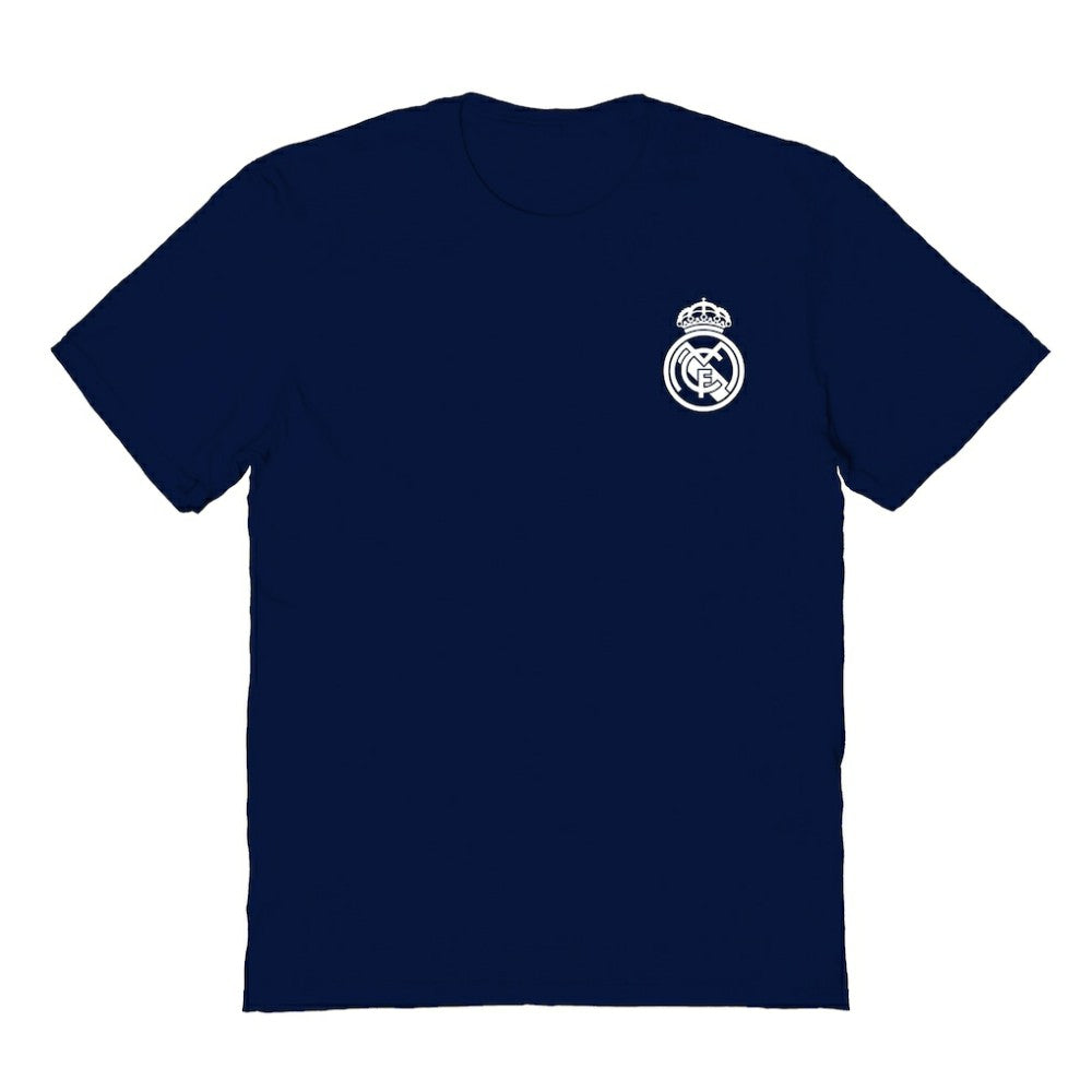 Real Madrid Vive La Fete Women's Impressions Artwork T-Shirts - Navy