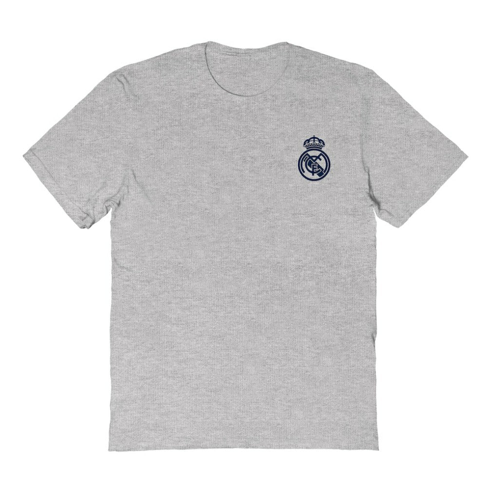Real Madrid Vive La Fete Women's Impressions Artwork T-Shirts - Heather Gray