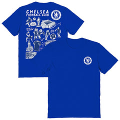 Chelsea Vive La Fete Women's Impressions Artwork T-Shirts - Blue