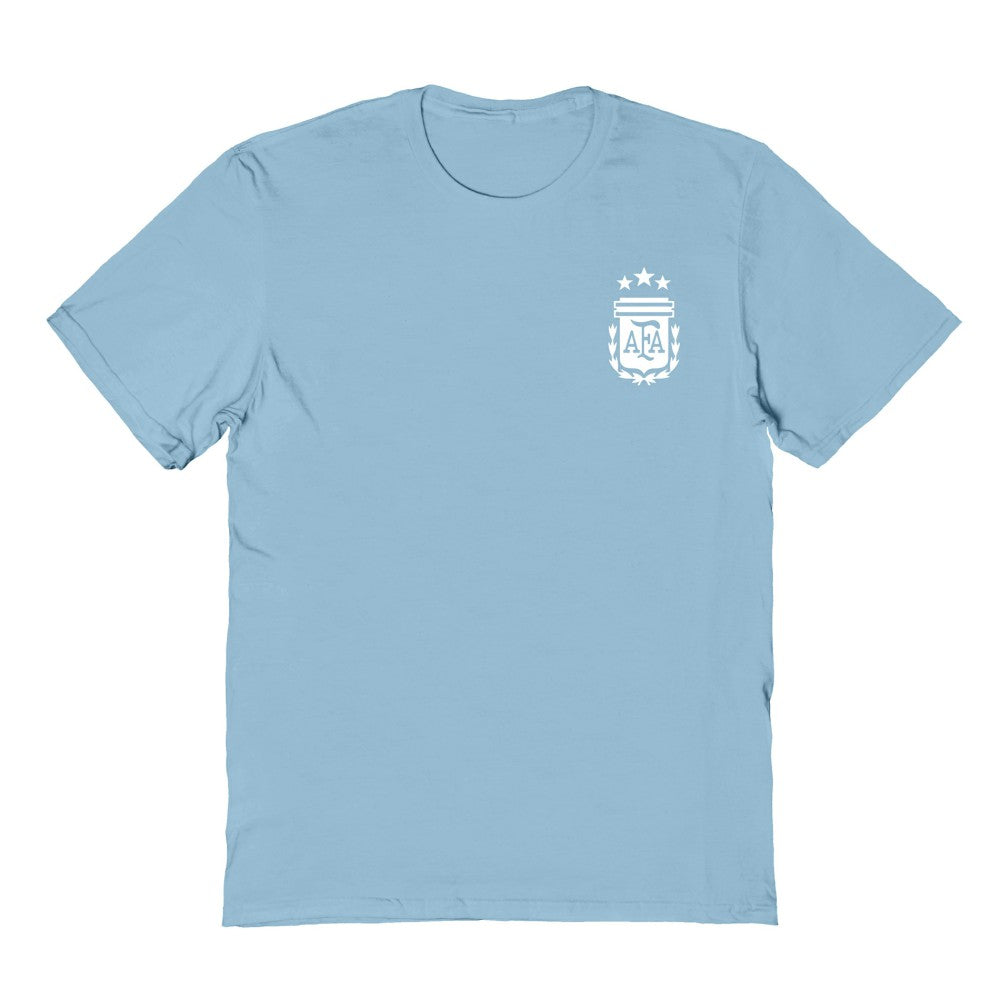 Argentina National Team Vive La Fete Women's Impressions Artwork T-Shirts - Light Blue
