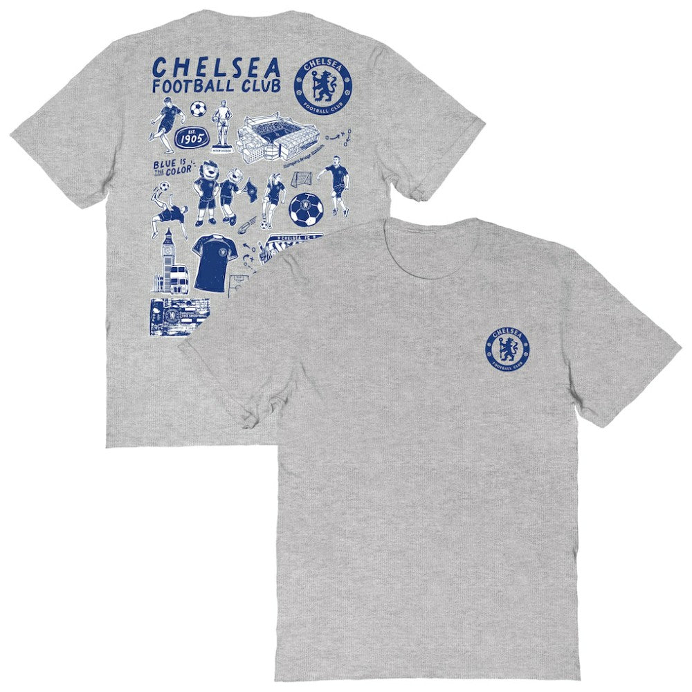 Chelsea Vive La Fete Women's Impressions Artwork T-Shirts - Heather Gray