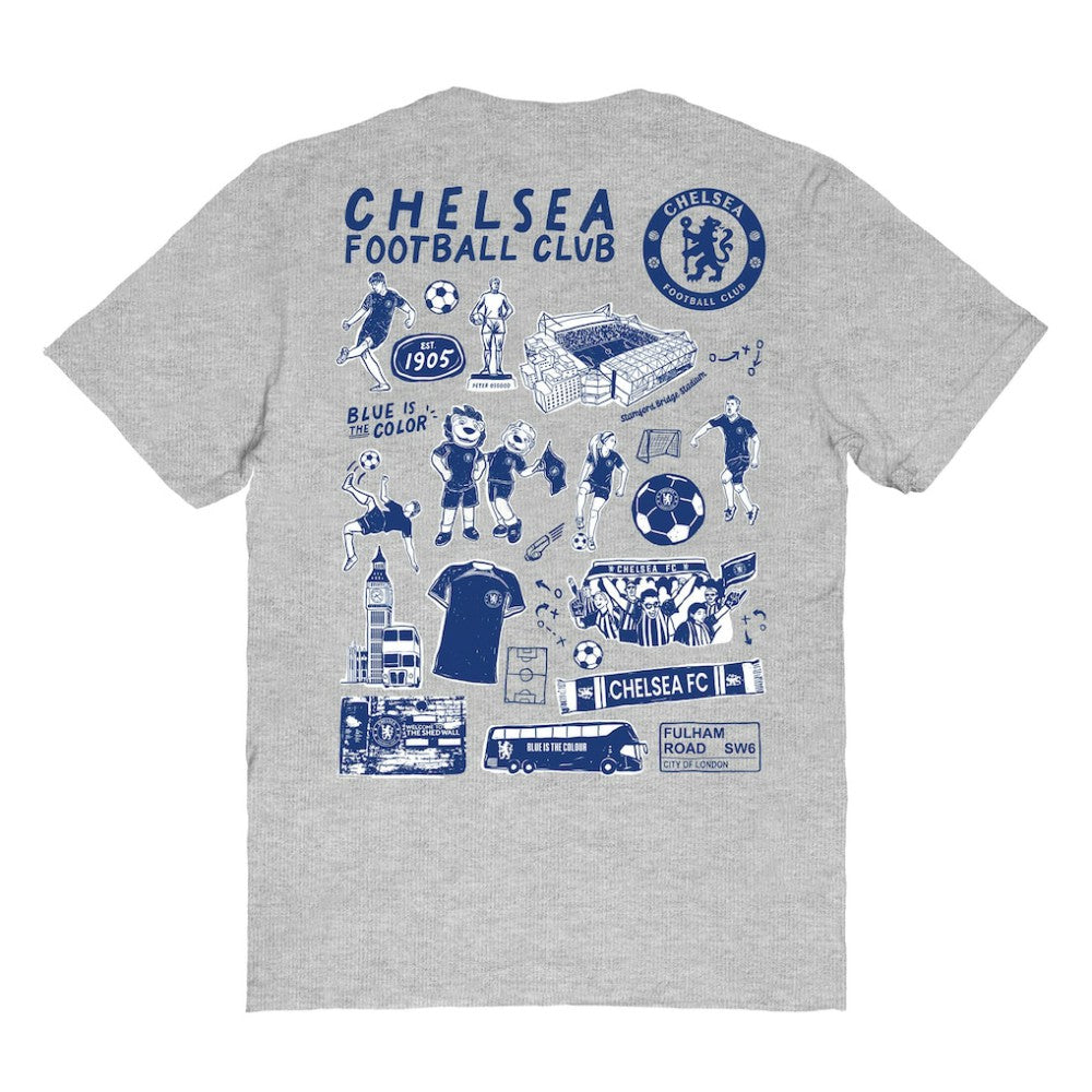Chelsea Vive La Fete Women's Impressions Artwork T-Shirts - Heather Gray