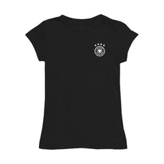 Germany National Team Vive La Fete Girls Youth Color Badge Fitted T-Shirts - Black