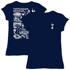 Tottenham Hotspur Vive La Fete Girls Youth Color Badge Fitted T-Shirts - Navy