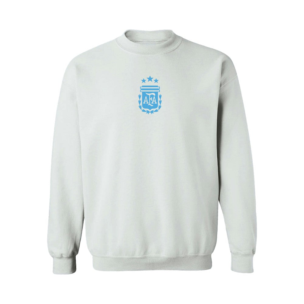 Argentina National Team Vive La Fete Women's Color Badge Pullover Sweatshirt - White