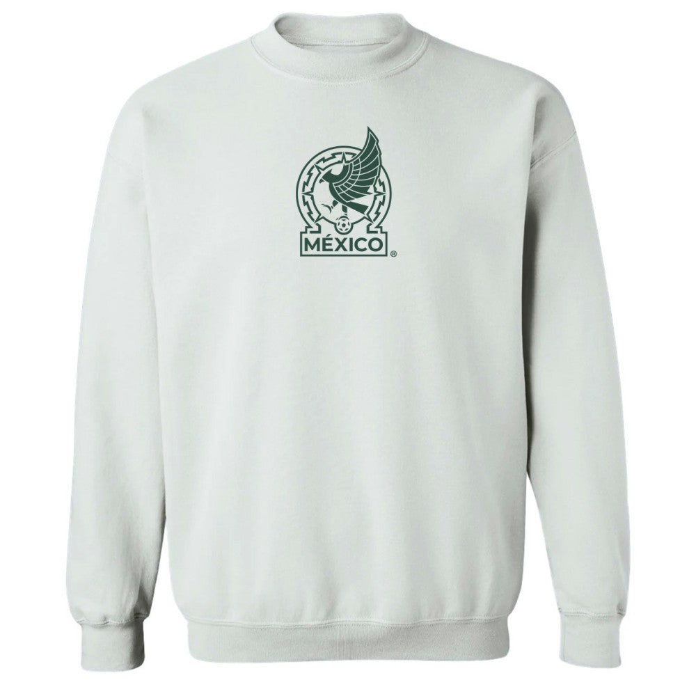 Mexico National Team Vive La Fete Women's Color Badge Pullover Sweatshirt - White