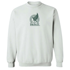 Mexico National Team Vive La Fete Women's Color Badge Pullover Sweatshirt - White