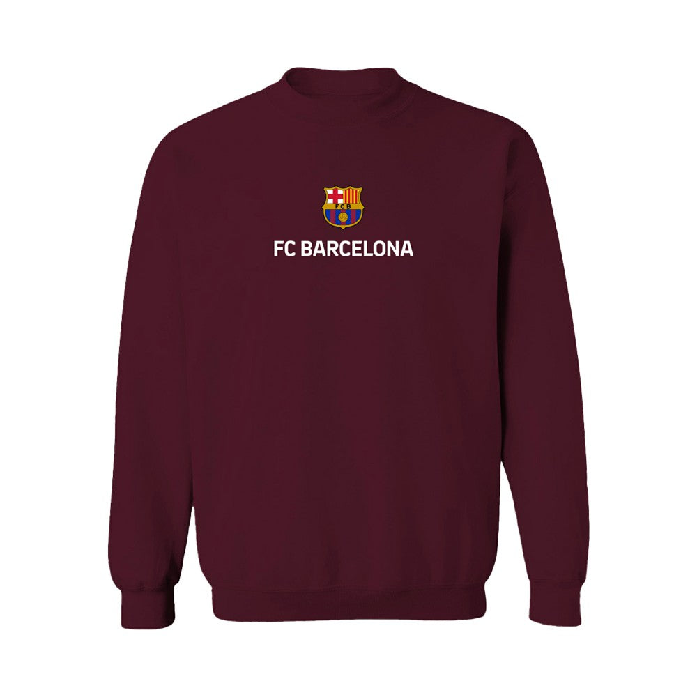 Barcelona Vive La Fete Women's Color Badge Pullover Sweatshirt - Maroon