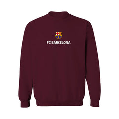 Barcelona Vive La Fete Women's Color Badge Pullover Sweatshirt - Maroon
