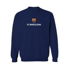 Barcelona Vive La Fete Women's Color Badge Pullover Sweatshirt - Navy