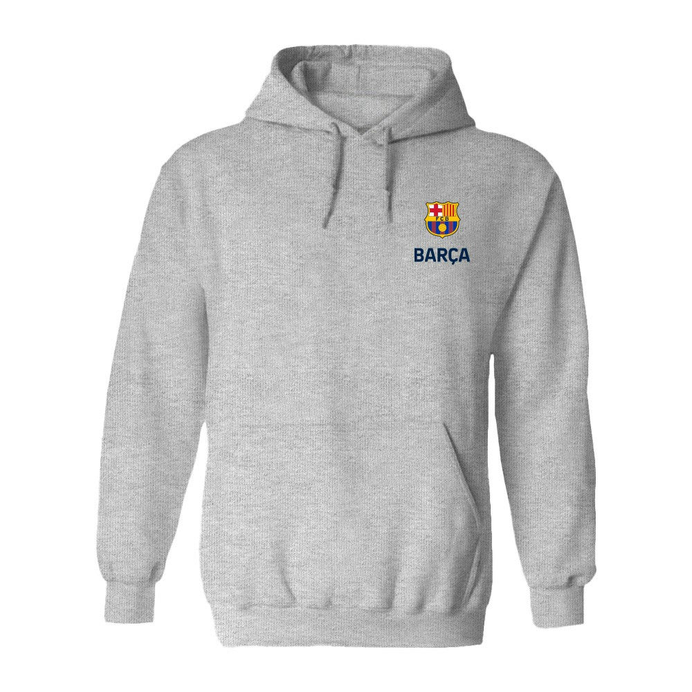 Barcelona Vive La Fete Women's Color Badge Pullover Hoodie - Heather Gray