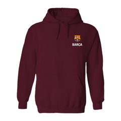 Barcelona Vive La Fete Women's Color Badge Pullover Hoodie - Maroon