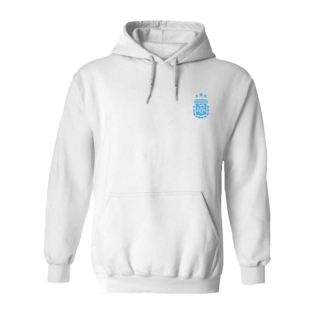 Argentina National Team Vive La Fete Women's Color Badge Pullover Hoodie - Heather Gray