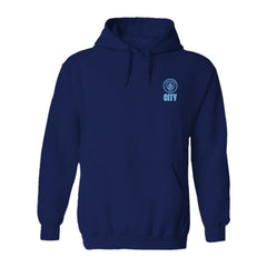 Manchester City Vive La Fete Women's Color Badge Pullover Hoodie - Navy