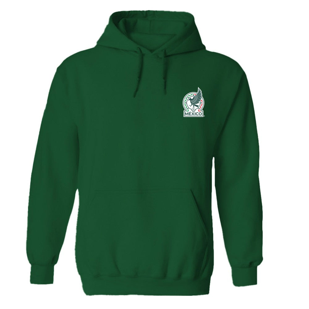 Mexico National Team Vive La Fete Women's Color Badge Pullover Hoodie - Green