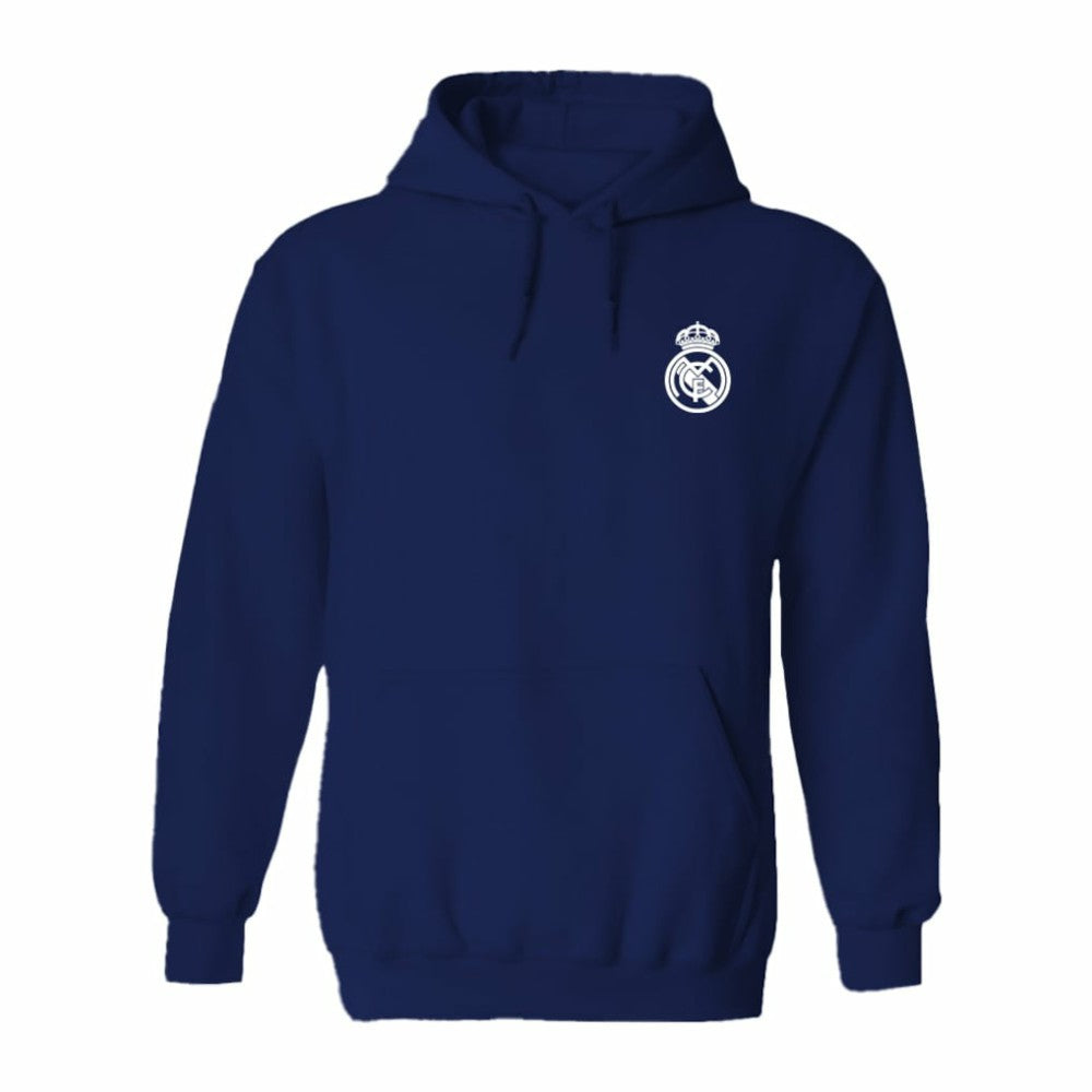 Real Madrid Vive La Fete Women's Color Badge Pullover Hoodie - Navy