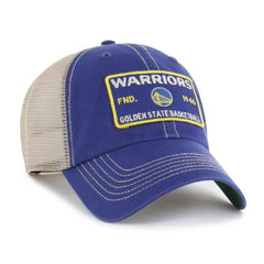 47 brand - Golden State Warriors '47 Wabash Patch Clean Up Adjustable Hat - Royal/Tan