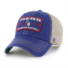 47 brand - Philadelphia 76ers '47 Wabash Patch Clean Up Adjustable Hat - Royal/Tan