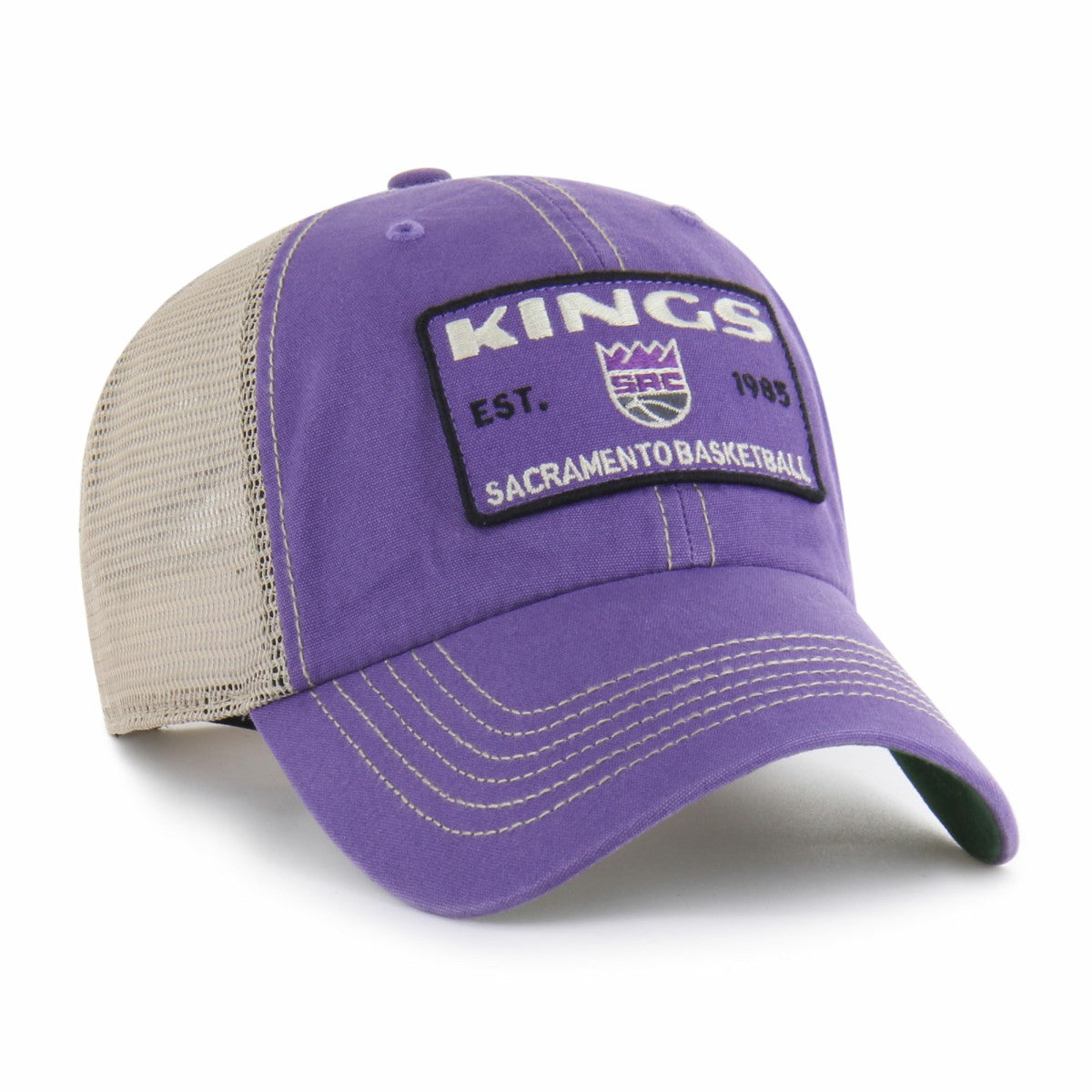 47 brand - Sacramento Kings '47 Wabash Patch Clean Up Adjustable Hat - Purple/Tan
