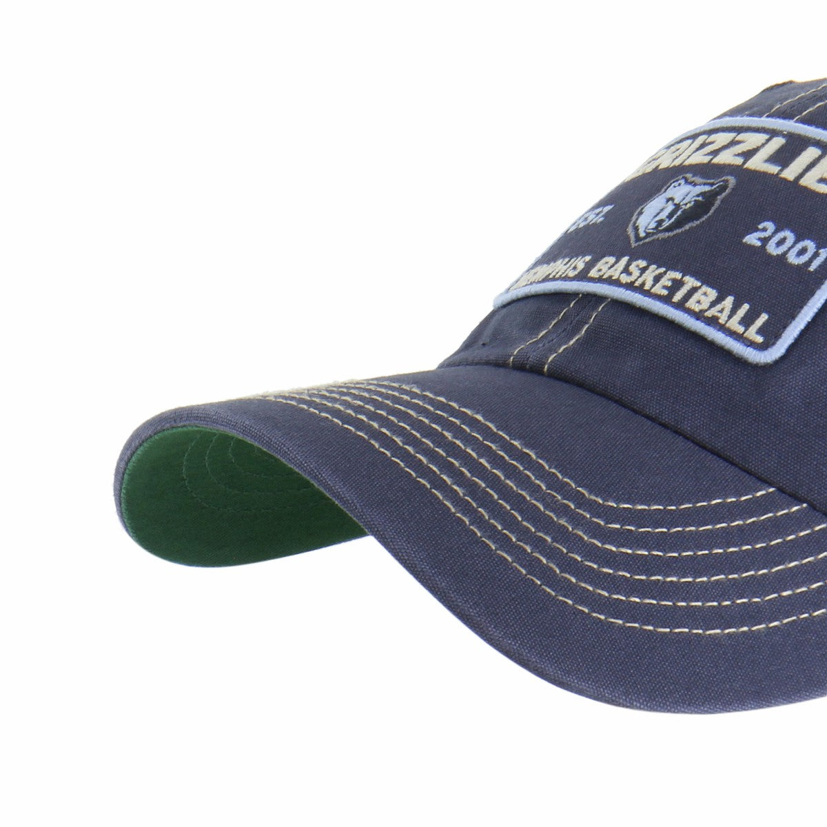 47 brand - Memphis Grizzlies '47 Wabash Patch Clean Up Adjustable Hat - Navy/Tan