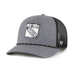 New York Rangers '47 Carbon Rope Trucker Adjustable Hat Gray