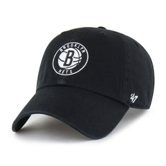 47 brand - Brooklyn Nets '47 Core Logo Clean Up Adjustable Hat - Black
